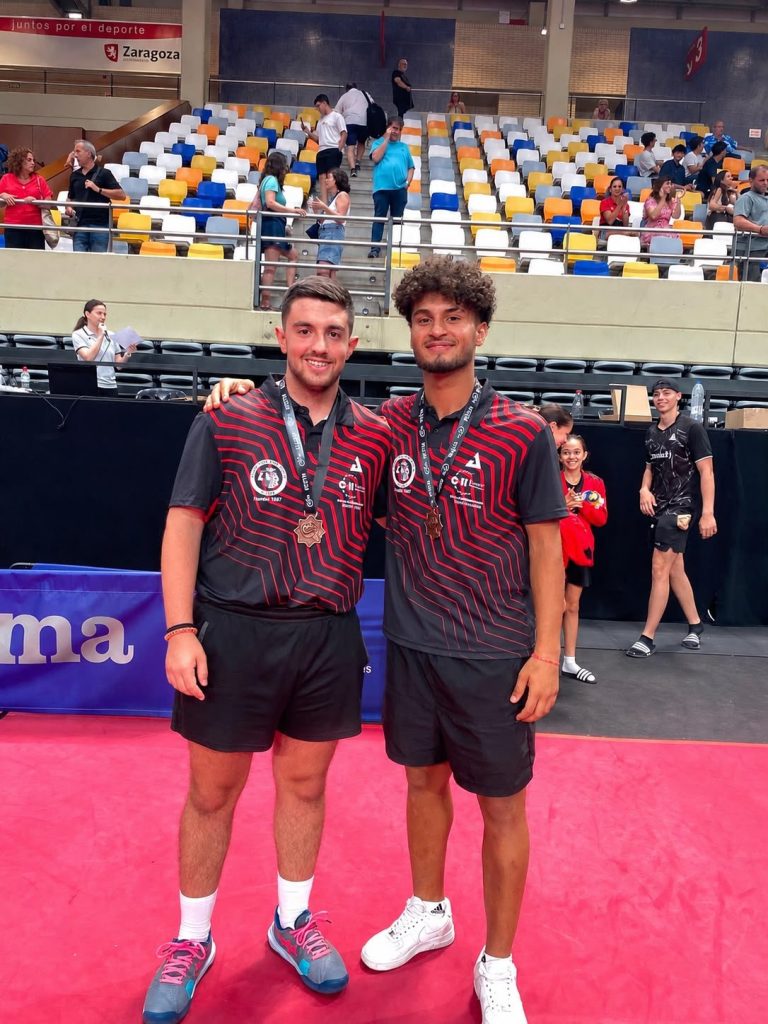 Imagen destacada de El Club Tenis de Mesa Jerez regresa de Zaragoza con tres medallas nacionales